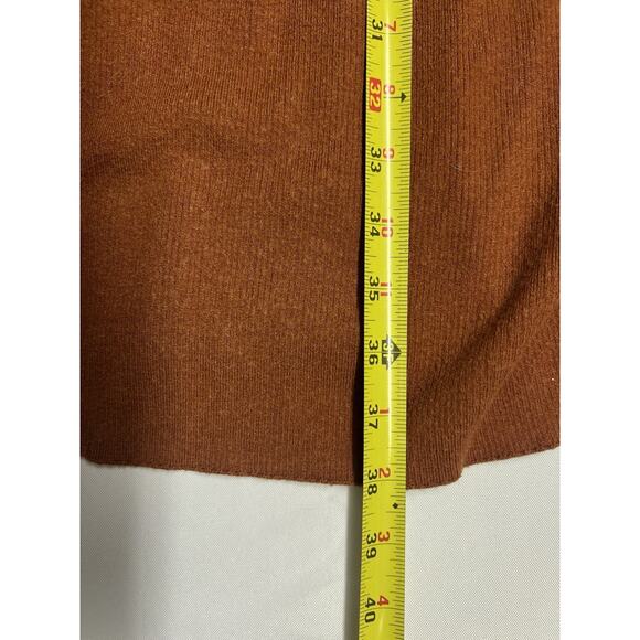 Abercrombie & Fitch Sweater Wrap Dress Size Medium Brown Office Career - Picture 7 of 7